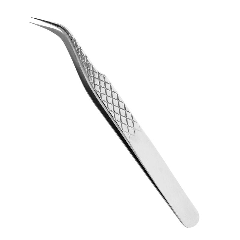 Silver non-slip precision tweezers