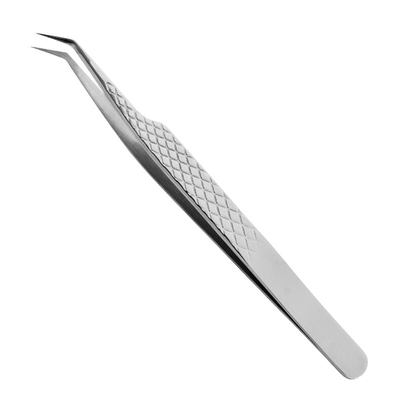 Silver non-slip precision tweezers