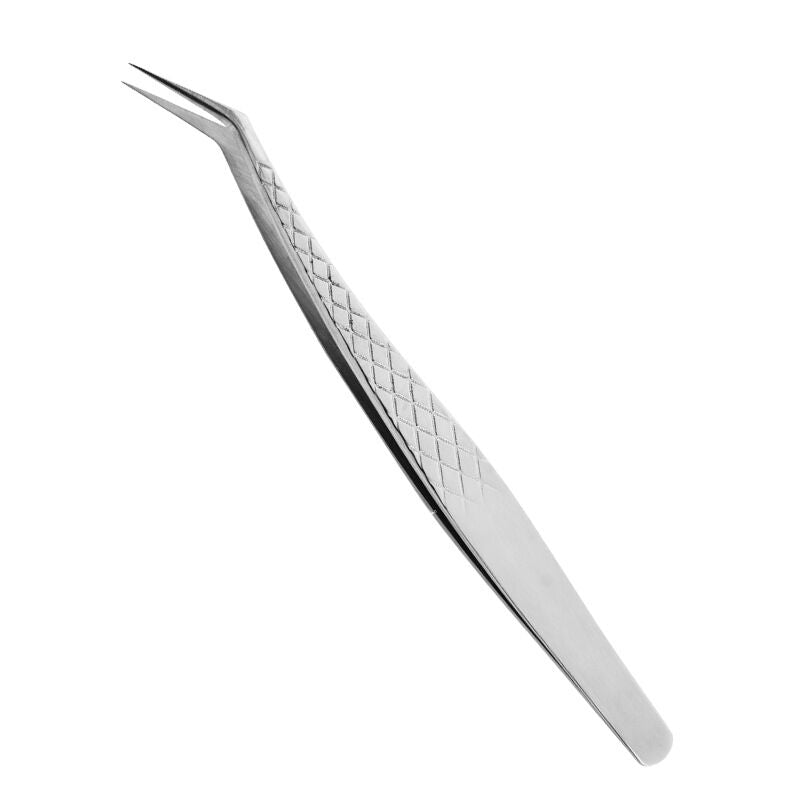 Silver non-slip precision tweezers