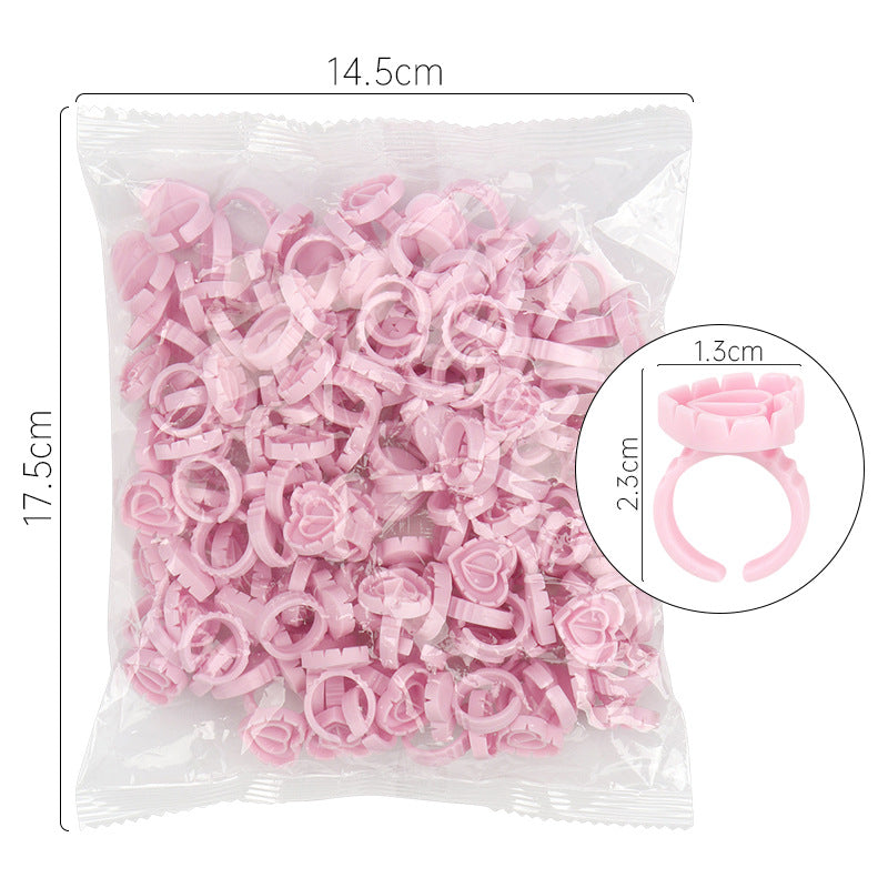 100PC Heart-Shaped Ring Cup