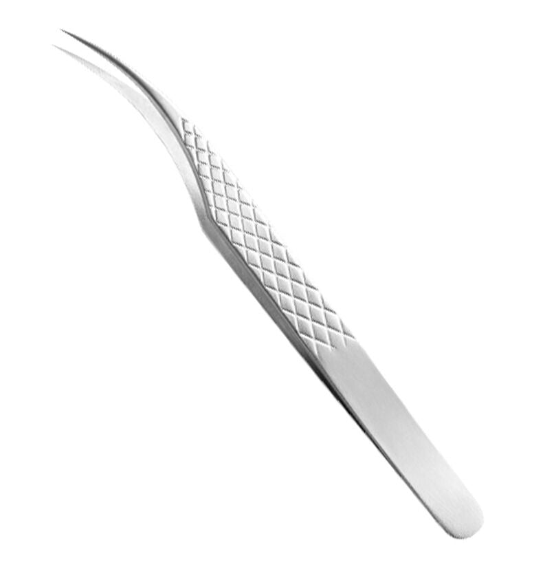 Silver non-slip precision tweezers