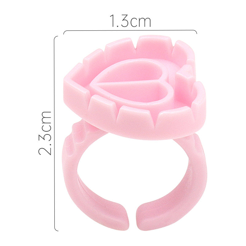 100PC Heart-Shaped Ring Cup